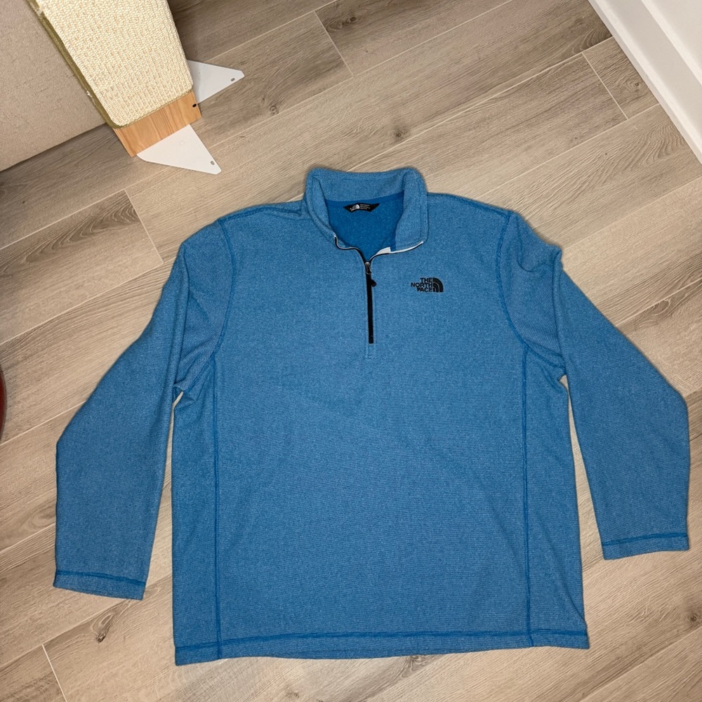 The North Face Quarter Zip Fleece Blue XXL Pullover Jacket